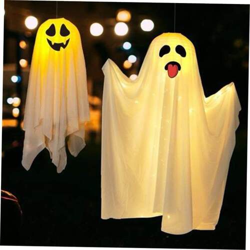 Halloween decorations Light up lanterns and ghost hangings