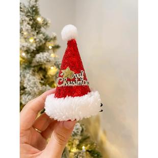 儿童圣诞节头饰鹿角发夹发饰宝宝可爱女生子帽对夹侧两边