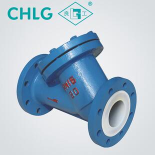 衬氟过滤器GL43F46-16CY型法兰过滤器耐酸碱腐蚀衬氟过滤器