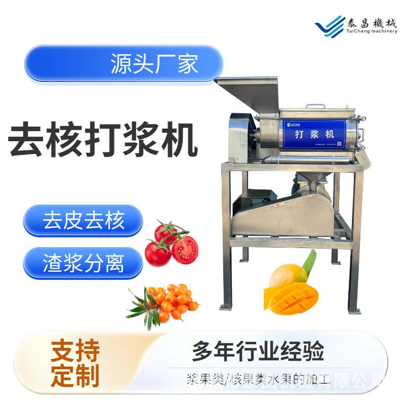 金桔橘子榴莲去核去皮打浆机水果果蔬双道打浆设备石榴李子榨汁机