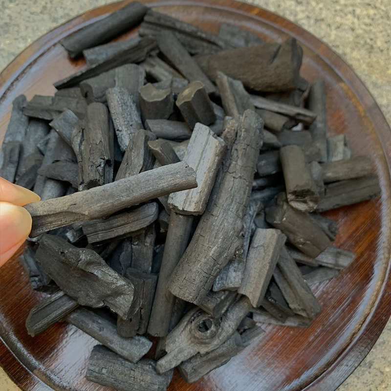 小钢炭适合围炉煮茶专用炭家用室内无烟无味烧烤碳高温耐烧原木炭