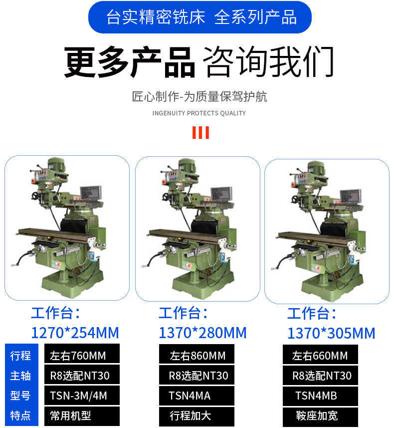 Станок 3号炮塔铣床 东莞厂家台湾品质m4高精度小型立式万能摇臂铣床