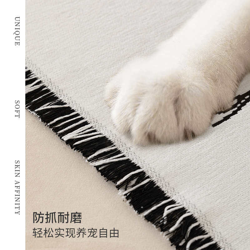 抓毯发沙奢风沙冬天盖轻巾防发套罩双人盖布9qxc沙发沙发猫ins巾