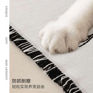9QXC轻奢沙发毯冬天沙发套罩沙发盖布防猫抓盖巾ins风沙发巾双人