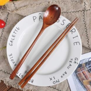 Wooden Spoon Chopstick Set Kitchen Cooking Utensil Tools