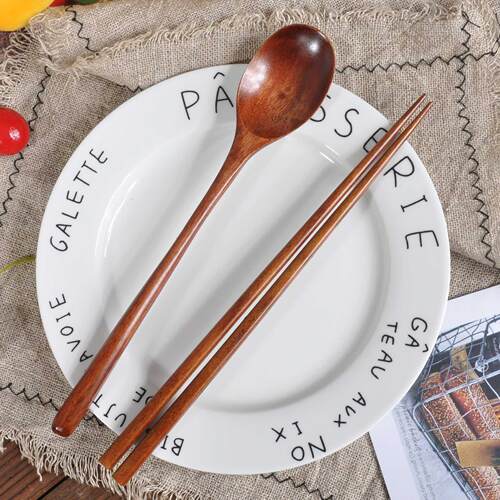 Wooden Spoon Chopstick Set Kitchen Cooking Utensil Tools