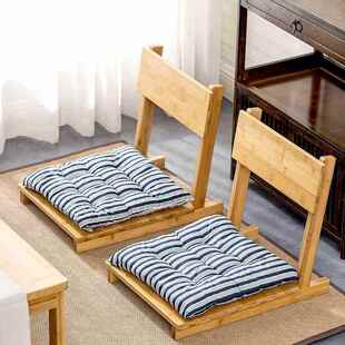人椅木阳台懒地台单人椅和室椅坐 榻榻米靠背HSY椅子飘窗椅实日式