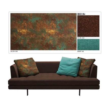 高档优质纳米绒时尚3D风格幻彩天空磨砂绒SALON