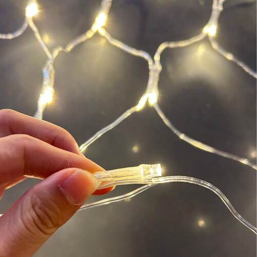 户外l氛ed渔网灯室外网状MBM彩灯鱼网围观树灯景网格防灯水灯串