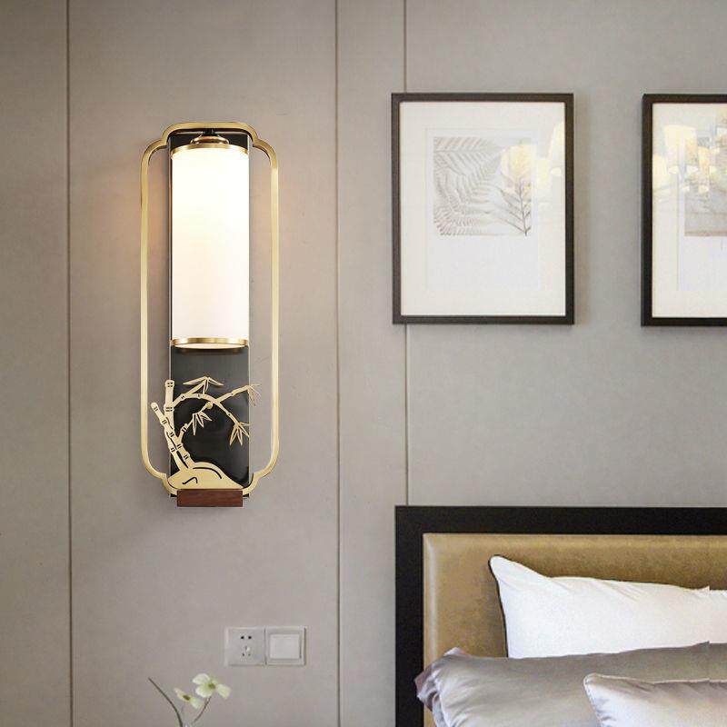 新款直销新中式壁灯床头卧室客厅背景墙过道楼梯仿古创意酒店餐厅