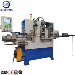 涂料刷支架折弯机编程款 打扁 油漆滚筒刷支架折弯成型机含倒牙