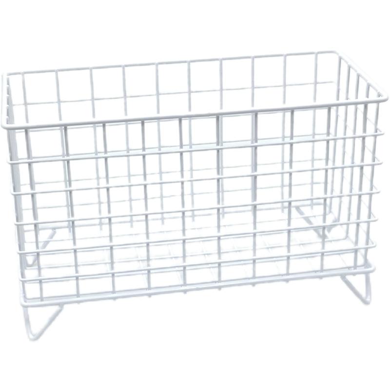 ins办公室白色铁艺收纳脏衣篮