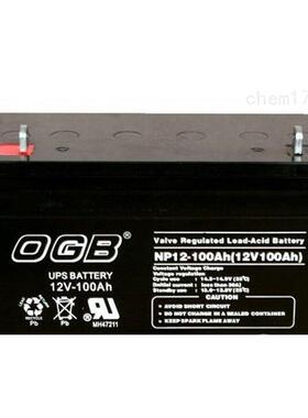 OGB蓄电池12V24AH消防设施NP12-24机房UPS备用电源/监控/照明门禁