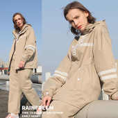 双层外卖骑行摩托车分体现货 户外时尚 琴飞曼雨衣雨裤 套装