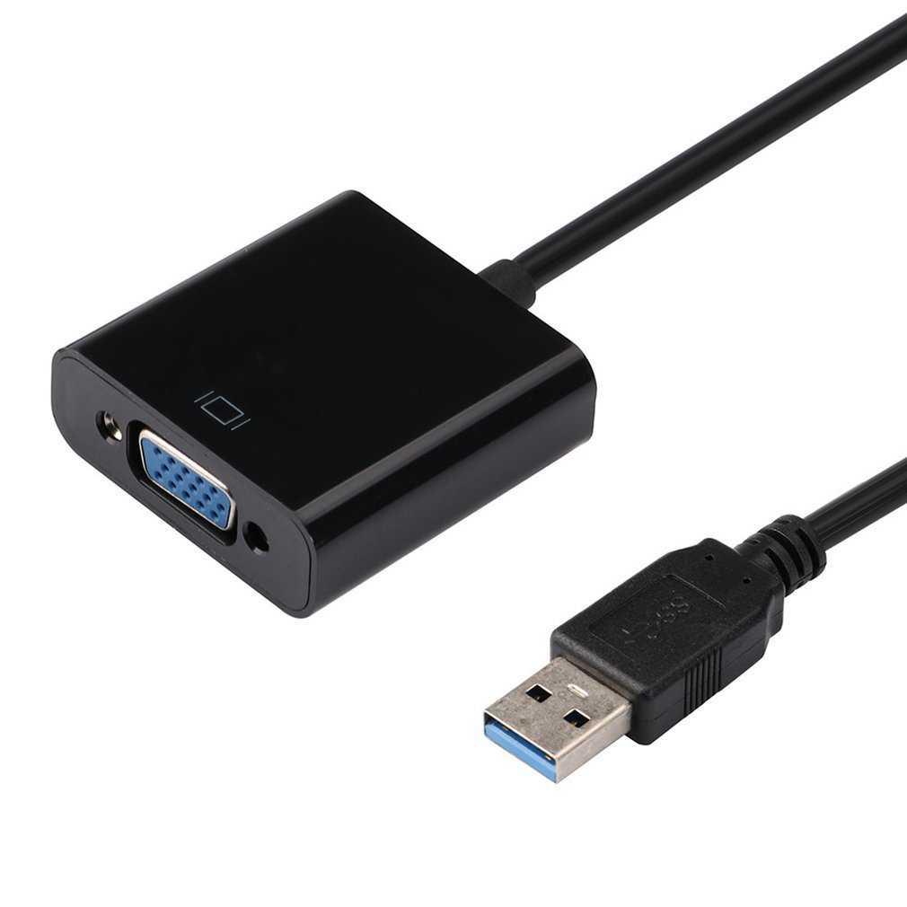 USB 3.0 To VGA Adapter Cable For PC Laptop Windows 7 8 10