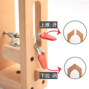 手缝木皮夹贴榉木 手具皮DIY工缝线木夹榉木革夹手缝木架手缝具