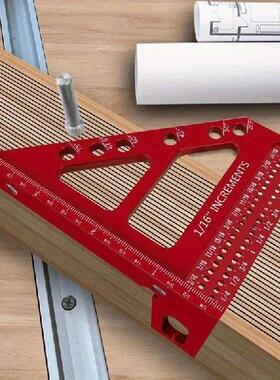Aluminum Miter Triangle Ruler - 3D Multi-Angle Woodworking
