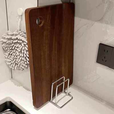 【厨房好物】不锈钢砧板架菜板放置架锅盖收纳架家用台面置物架