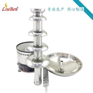 GWYD0099自2泉餐助5层巧克力不锈钢瀑布喷机