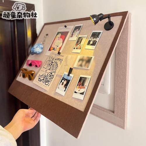 电表箱遮挡装饰画入户玄关免打孔贴画表箱盖板毛毡软木板新家改造