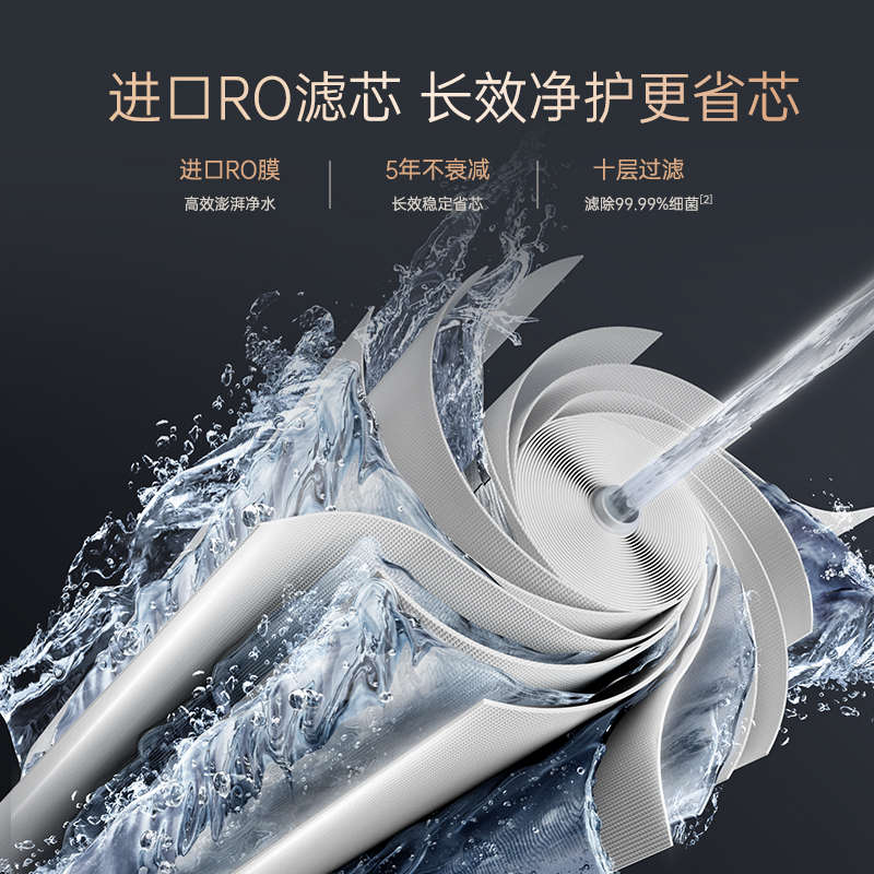 易开得全厨房净水器家用直饮 1000G大通量RO反渗透自来水净纯水机