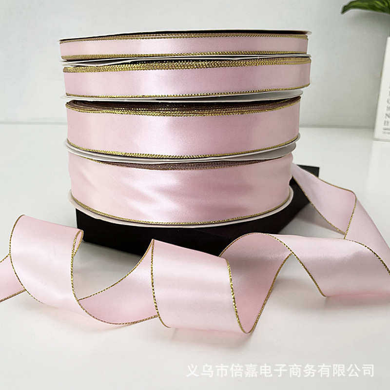 0.6-4CM宽双金边双面粉色丝带绸带花艺生日绊手礼包花束材料包装,纺织面料/辅料/配套,其他纺织辅料,淘宝优惠券,粉丝福利购,淘宝优惠卷