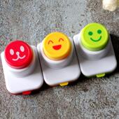 紫菜笑脸造型器3个装 表情压花器海苔夹做寿司饭团工具便当DIY模具