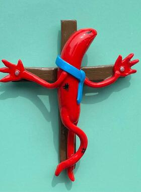 艾伦微笑的朋友树脂纪念品 艾伦墙壁装饰壁挂架户外花园草坪装饰