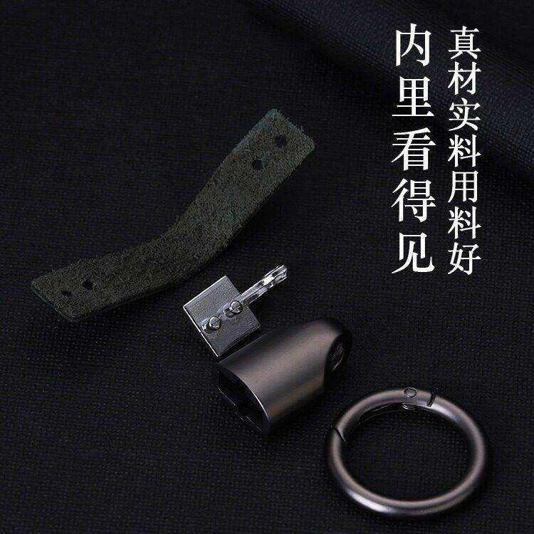 翻毛皮车钥匙扣挂件男女个性创意高档简约腰挂汽车钥匙炼 炼 圈环