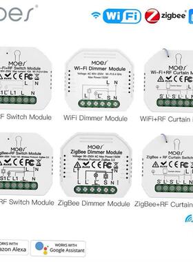 Moes Smart ZigBee WiFi Switch Module Dimmer Curtain Switch S