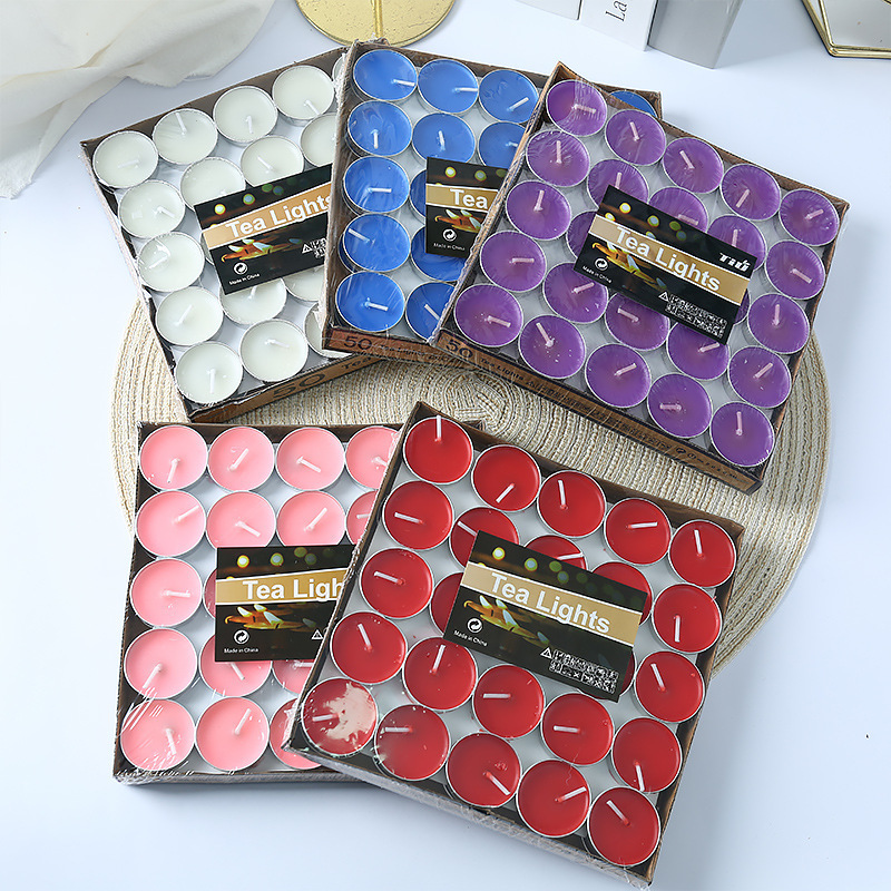 创意表白求婚蜡烛套装白色蜡片