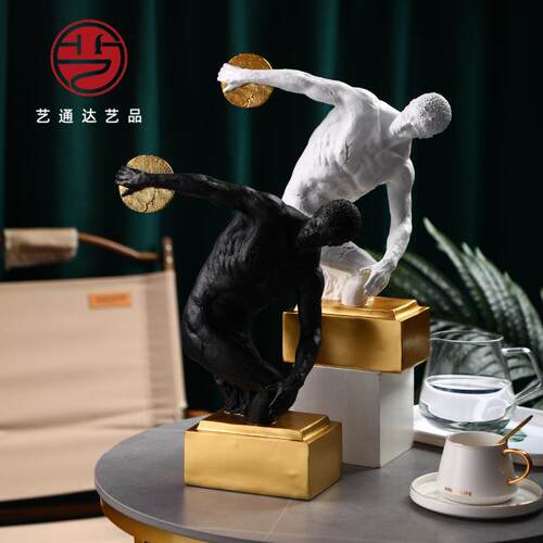 现代简约大卫树脂雕像创意客厅家居办公室软装轻奢摆件工艺品