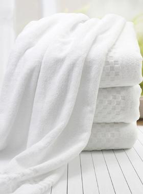 A5LF75T6T8T五店号浴巾成纯棉白色人酒女男柔软加大加厚吸水