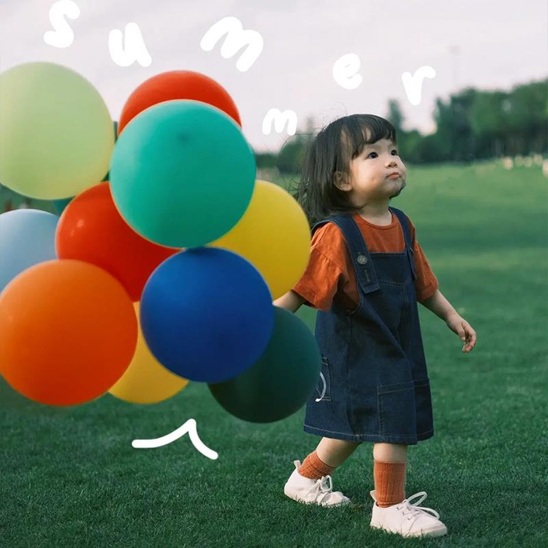 气球儿童无毒无味安全加厚汽球宝宝早教防爆婴儿生日飘空彩色拍照