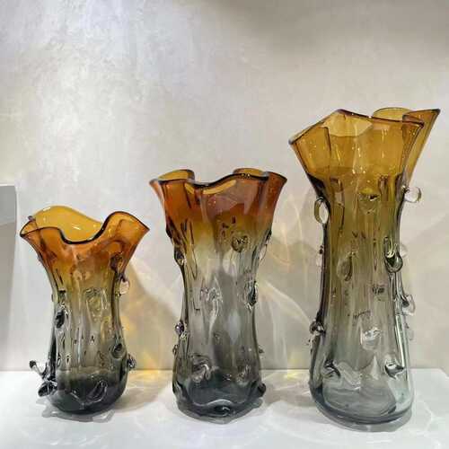 客厅水养透明玻璃花瓶客厅插花水培琉璃花器现代简约餐桌装饰摆件