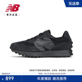 New Balance NB 男女情侣黑武士简约百搭运动休闲鞋U327WCD