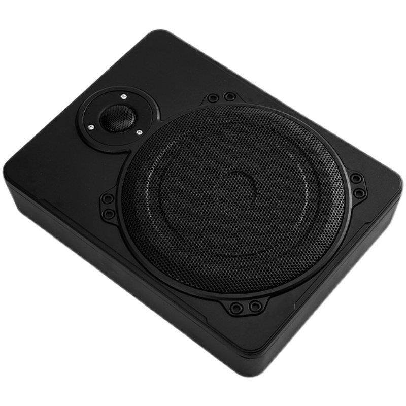 漫步者车载低音炮12v24V超薄有源座椅改装蓝牙重低音专用汽车音响