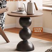 中风小法式 古边几轻奢客厅小户古型几边几实木沙发边几 复无品牌