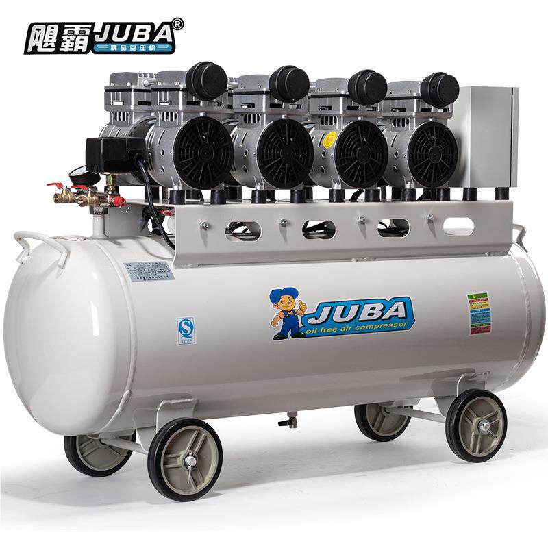 飓机霸空800WX4无油静音压空气压缩机气泵3.漆IXL2KW打气喷牙科气