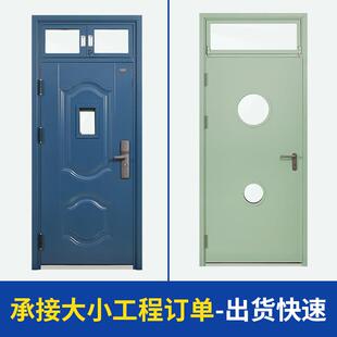 简约钢质学校门宿舍防盗门教室门工程门可视化窗口设计坚固结实