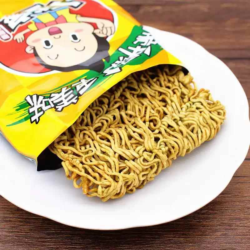 好当家泡面 面小当家香葱味干 干脆面不带卡片泡面 面 整箱装