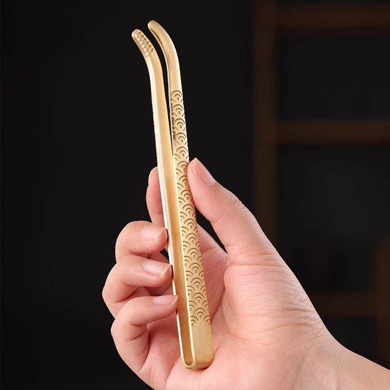 黄铜茶夹防滑高档杯夹茶叶夹子茶镊子泡茶茶道六君子功夫茶具配件,餐饮具,茶夹,淘宝优惠券,粉丝福利购,淘宝优惠卷