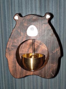 磁吸门式风铃手工冰箱贴入户治愈系铜撞铃开门提醒门挂饰