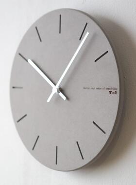 wozom屋准时P00000NC尚简约静音挂表创挂钟办公式室o12英寸欧意气