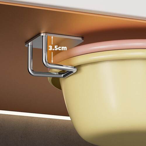 Bathroom Storage Shelf and Basin Organizer, Wall-Mounted Hoo