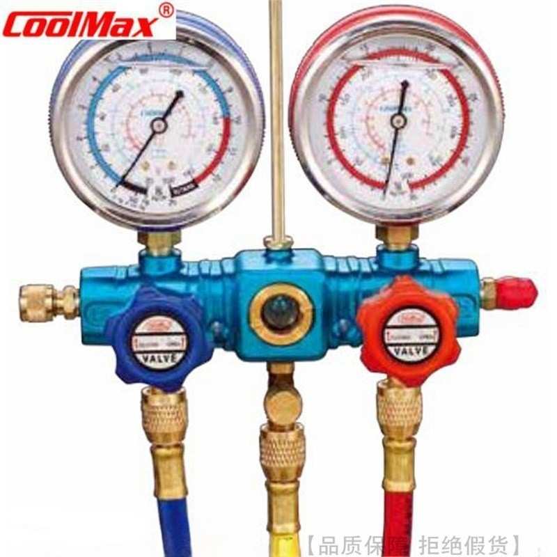 CoolMax/格美铝架带视窗R134冷媒表组CM-736 760 772-G-O-R134