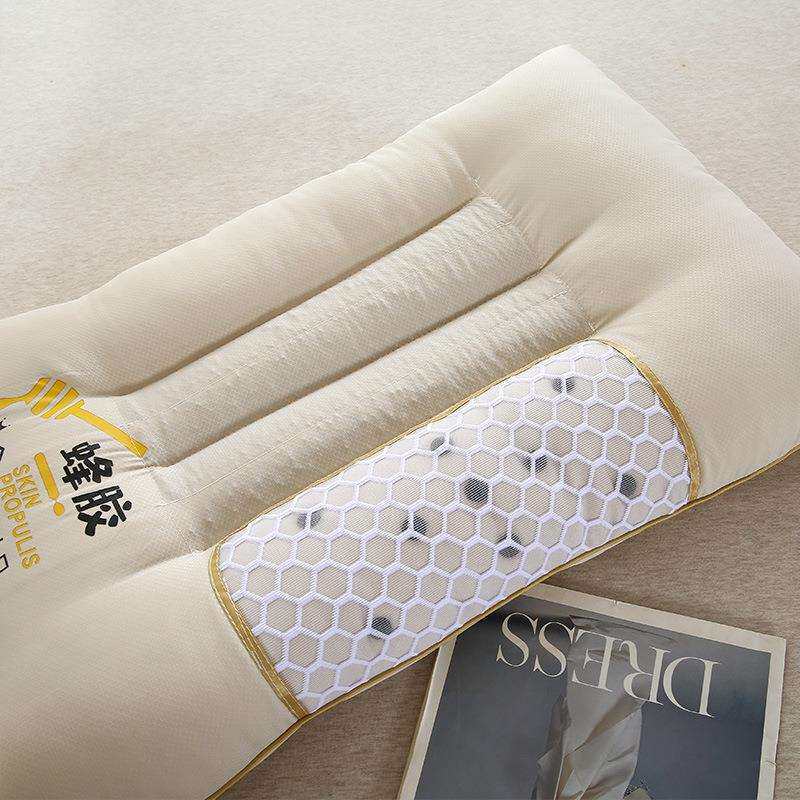 决明子硬枕头枕芯护颈椎助睡眠蜂胶枕整头不塌陷家用一对装低枕