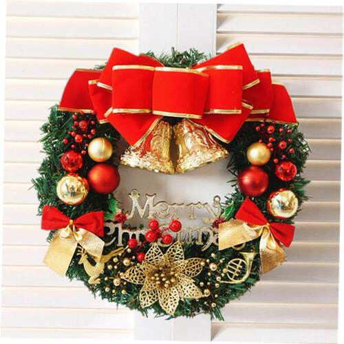 Christmas wreath 30cm Christmas decoration simulation wreath
