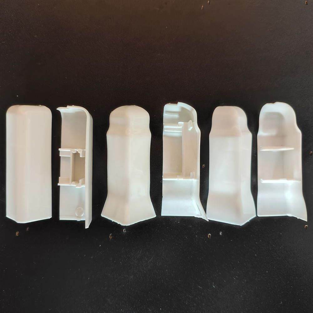 白色阳角pvc踢脚线阴阳角配件拐角转角堵头接口地脚线踢角线封口