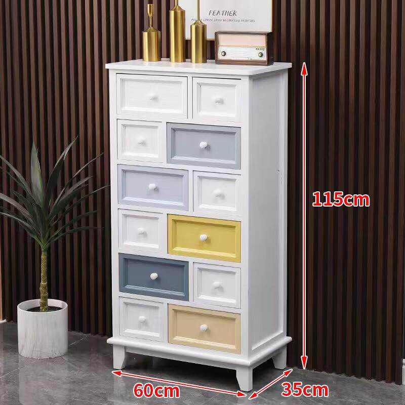 纯实木斗柜物客厅边实木斗柜柜抽屉柜储柜卧室床五柜收纳迷头你木